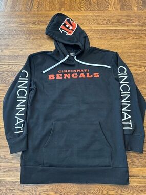CINCINNATI BENGALS Black Pullover Hoodie